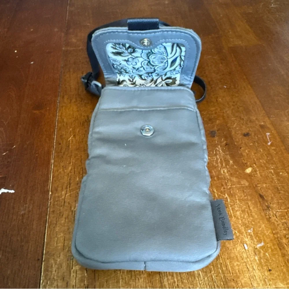 Vera Bradley Gray Crossbody Phone Holster